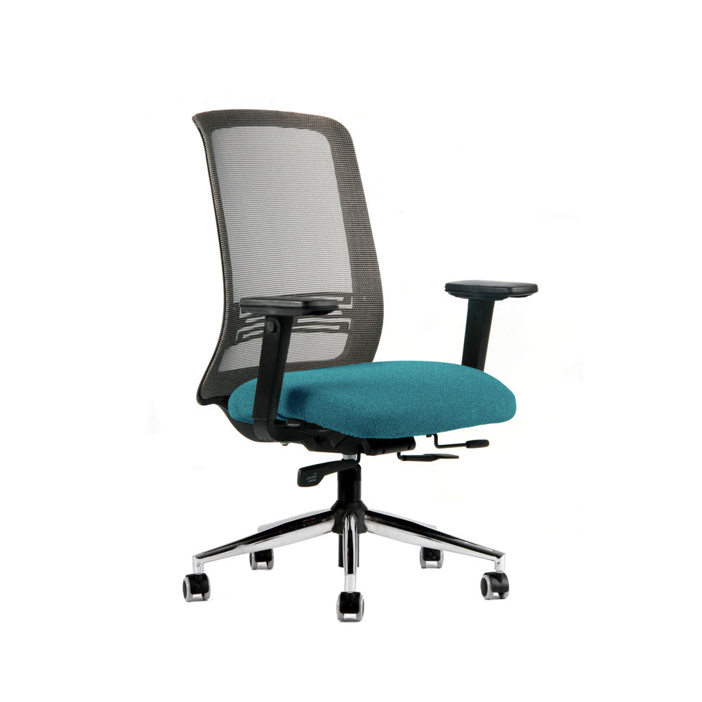 Silla Güd Executive Black. Base Cromada